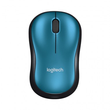 MOUSE LOGITECH M185 WIRELESS BLUE (1)